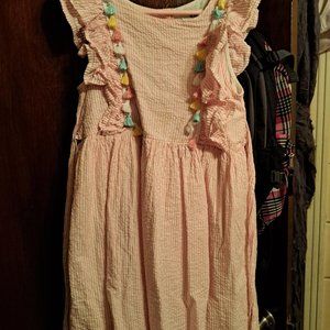 Girls pink dress w/ Tassels